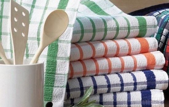 Как отстирать полотенца кухонные от пятен и запаха в домашних условиях