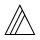 Треугольник с двумя наклонными чертами